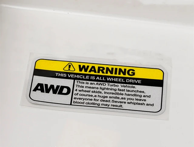 awd warning sticker 3