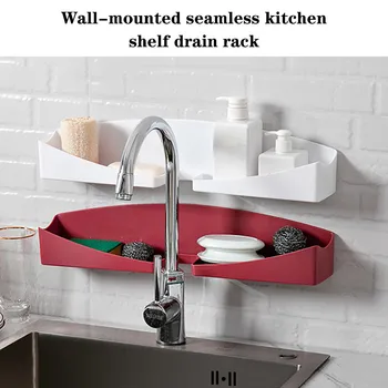 

Non-Perforated Bathroom Wall Hanging Rack Wall Hanging Household Seamless Rack Non-perforated bathroom wall hanging seamless #20