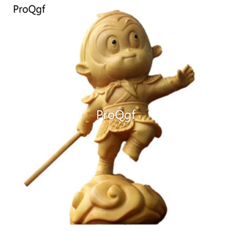 

ProQgf 1Pcs A Set Wood Grateful Thanks Giving Day Statue wukongkong