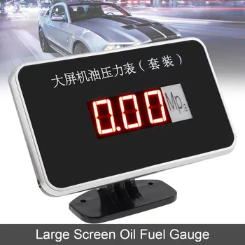 

12V / 24V Universal Digital Large Screen Anti-shake Oil Fuel Gauge Meter with Sensor for Car Truck