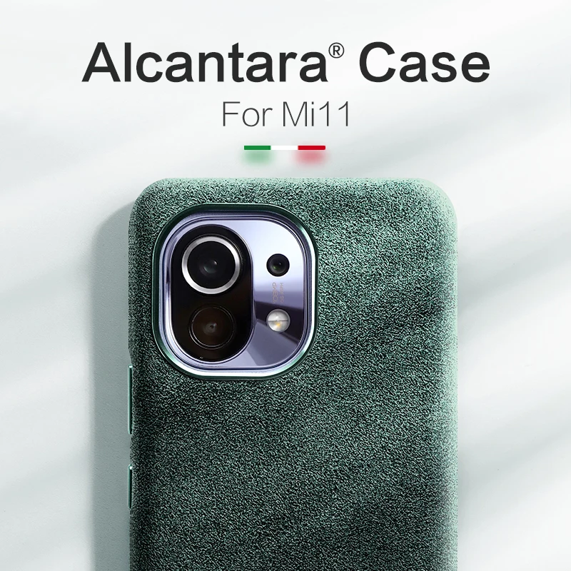 SanCore Alcantara Turn fur Phone Case For xiao mi 11 Case All-inclusive drop resistance mi 11 Pro back Cover