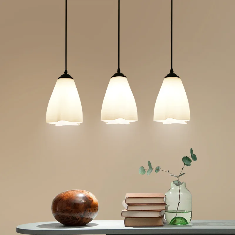 

Scandinavian Minimalist Restaurant Chandelier Modern Creative Art Cool Table Bedroom Library Bar Counter Three Head LED Chandeli
