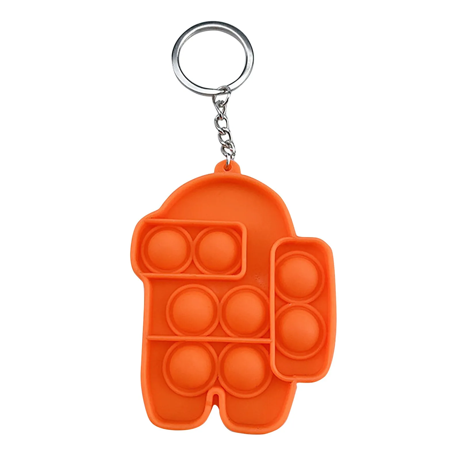 Mini Pops Simple Dimple Keychain Its Push Bubble Anxiety Sensory Fidget Toy Anti Stress Relief For Autism Adults Key Chain Toys nedo stress ball Squeeze Toys