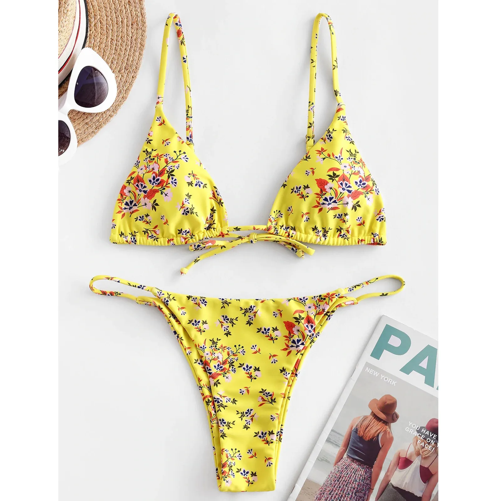 Women Bikini Sets Women Bandeau Bandage Bikini Set