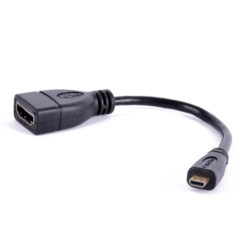 1080P 15 см позолоченный Micro HDMI удлинитель Мужской к женскому шнуру
