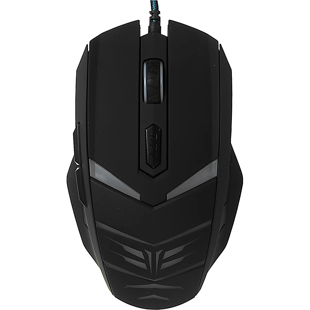 Мышь Oklick 745G LEGACY черный/голубой оптическая(2400dpi) USB игровая(6but