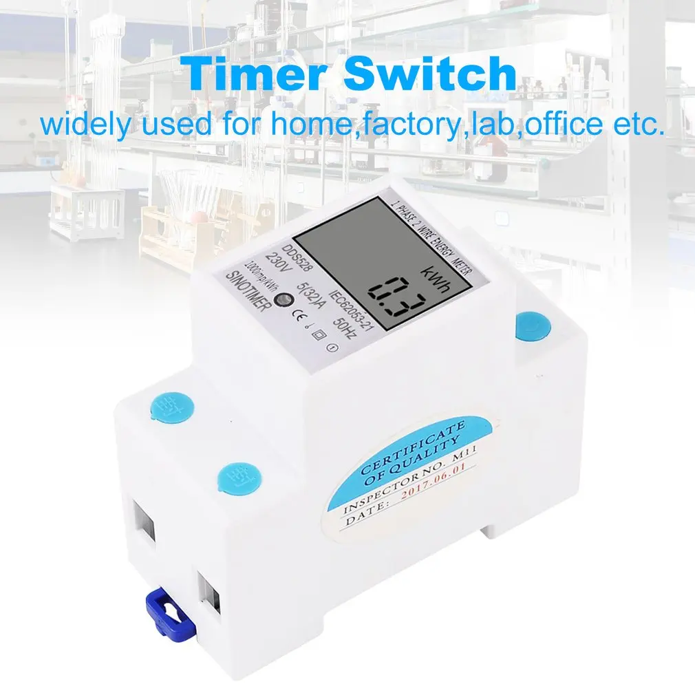 SINOTIMER кВтч AC 230 в цифровой монитор использования электроэнергии ваттметр энергопотребление ватт Ампер Вольтметр анализатор