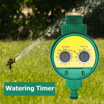 

Two Dial Automatic Watering Timer Waterproof Intelligent Electronic Garden Faucet Irrigation Controller