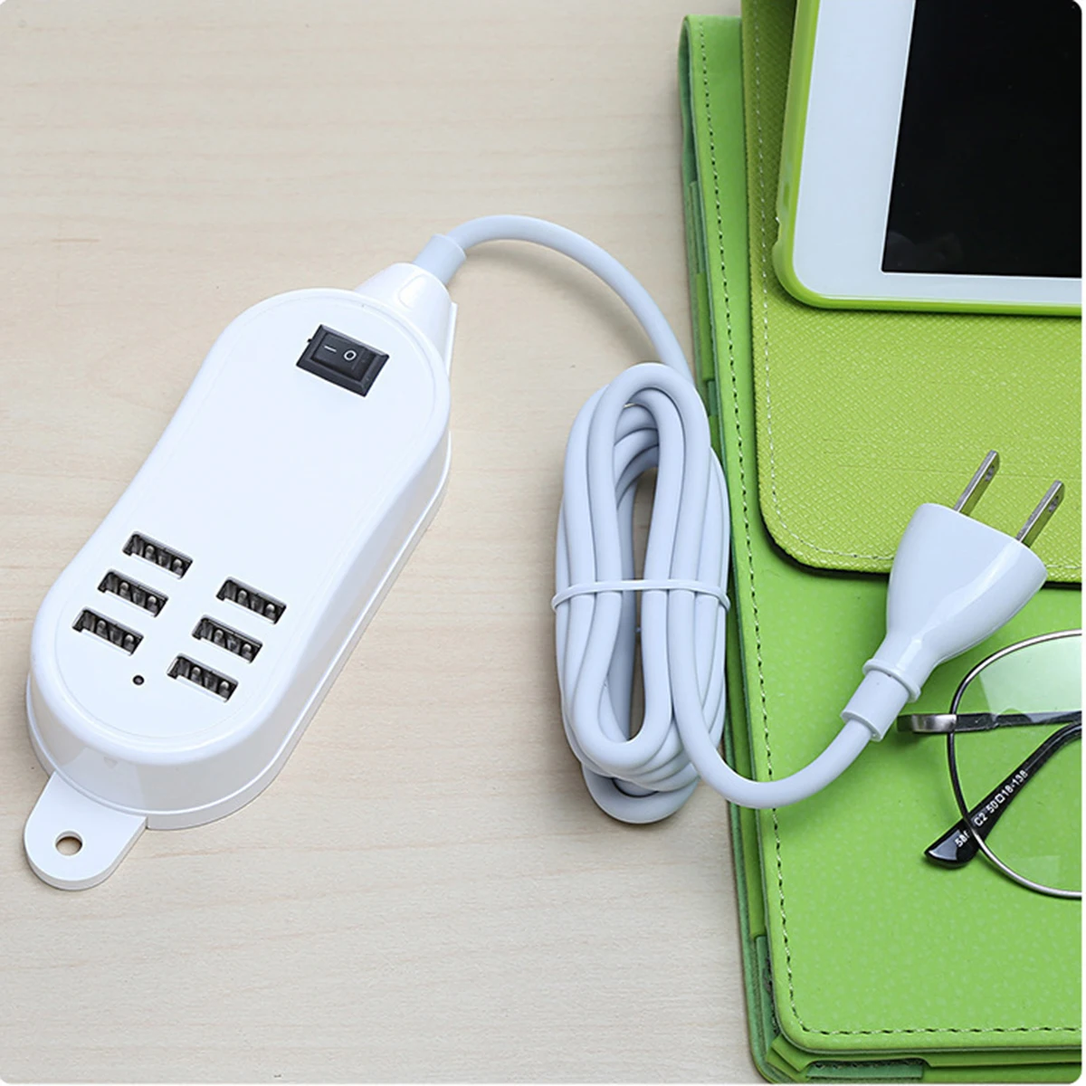 6 usb портов зарядное устройство Рабочий стол концентратора 30 Вт AC электроадаптер для зарядки ЕС/США/Великобритания настенная розетка зарядка удлинитель адаптер питания от сети