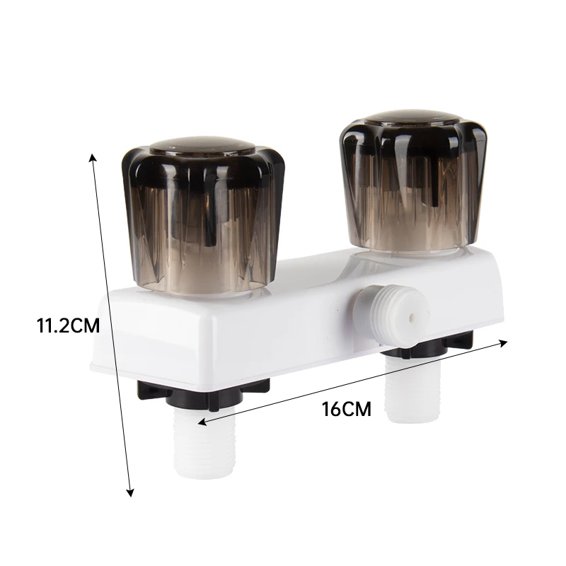 ABS Plastic Surface Mounted Concealed Hot and Cold Shower Faucet Mixing Valve Solar Bathroom Shower Switch with Water Supply RV