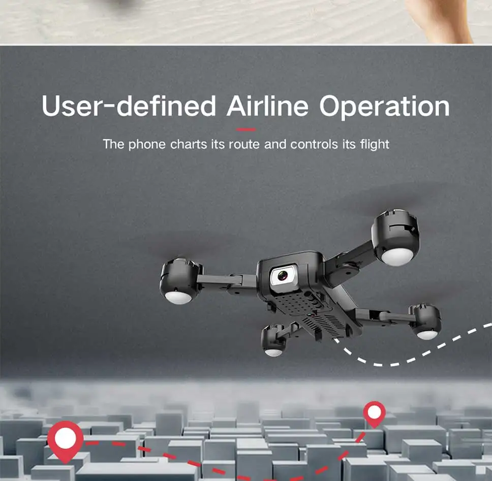 F88 Drone RC Quadcopter Foldable Portable WiFi Drones With 4K HD Wide-Angle Live Video Camera Altitude Hold Mode Dron VS SG106
