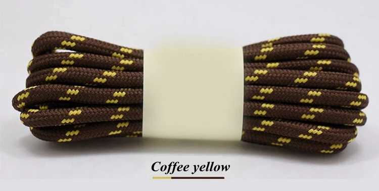 Durable Outdoor Sport Shoelaces - Round, Non-Slip, Multiple Lengths & Colors