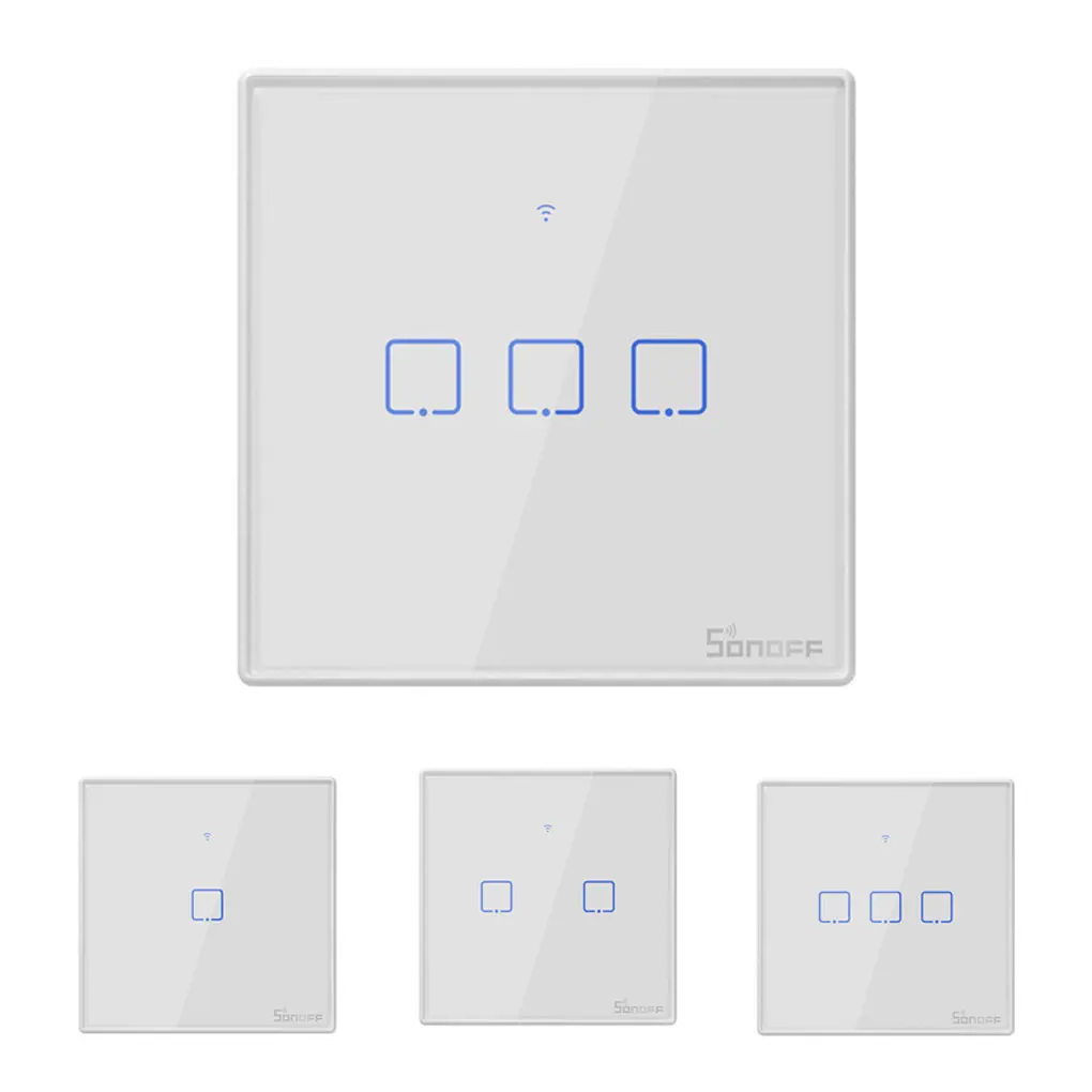 Умный настенный выключатель SONOFF с дистанционным управлением совместим Alexa Google Home