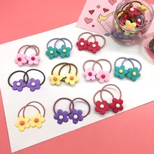 Корейский стиль детский набор для волос фруктовый цветок основа повязка для волос милый ребенок женский не повреждает волосы повязка для волос "Клубника"