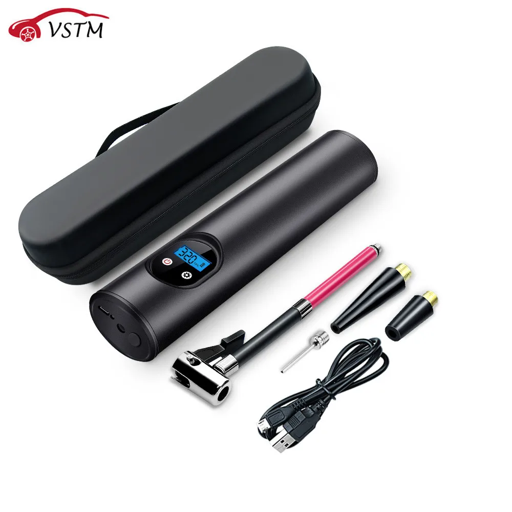 

12V 150PSI USB interface portable air compressor Inflatable pump with LCD display for car bicycles Tires Balls Swimming Rings