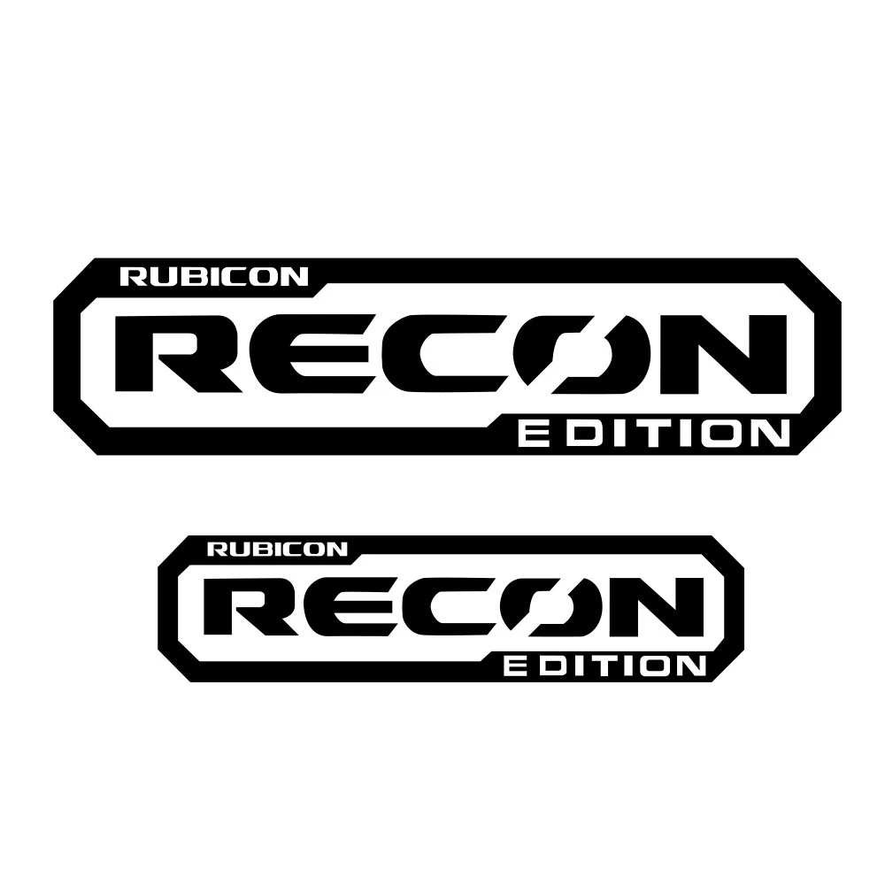 4x Recon Edition Decalsstickers Rubicon For Jeep Wrangler Hood Fender