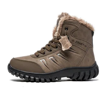 

Mens Warm Winter Ankle Boots Lace Up Shoes Snow Climb Oxfords Combat Thick Desert Outdoor Plus Size 38-48