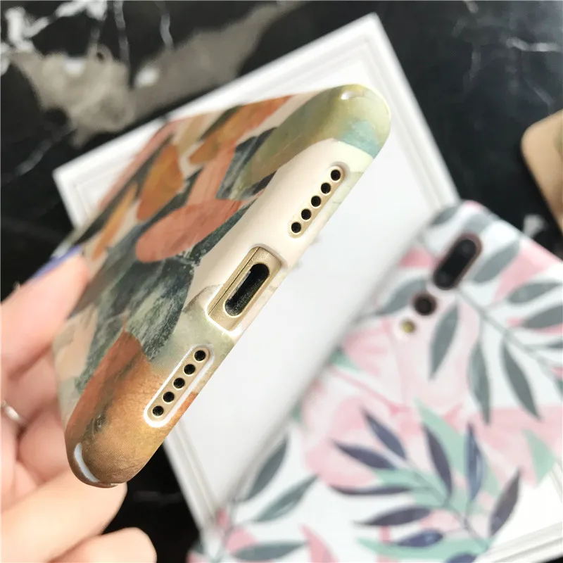 Для samsung Galaxy s8 s9 s10 plus чехол для телефона s для samsung Galaxy note 5, 8, 9, A40 A50 A60 A70 A80 листьев ПК чехол для телефона чехол