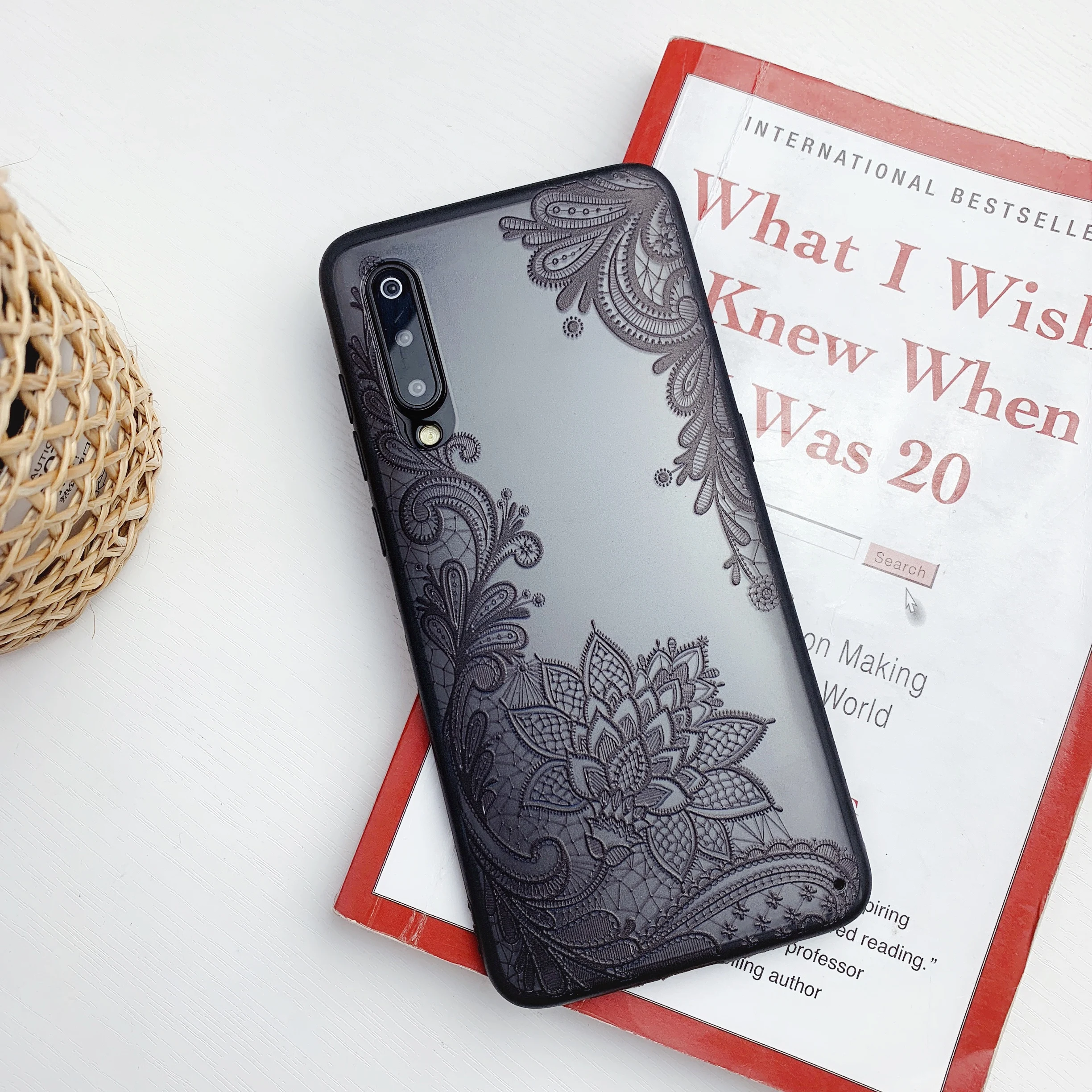 Leewinda Модный чехол с кружевным узором для XIAOMI 9 9SE Renmi Note7 противоударный силиконовый чехол для телефона