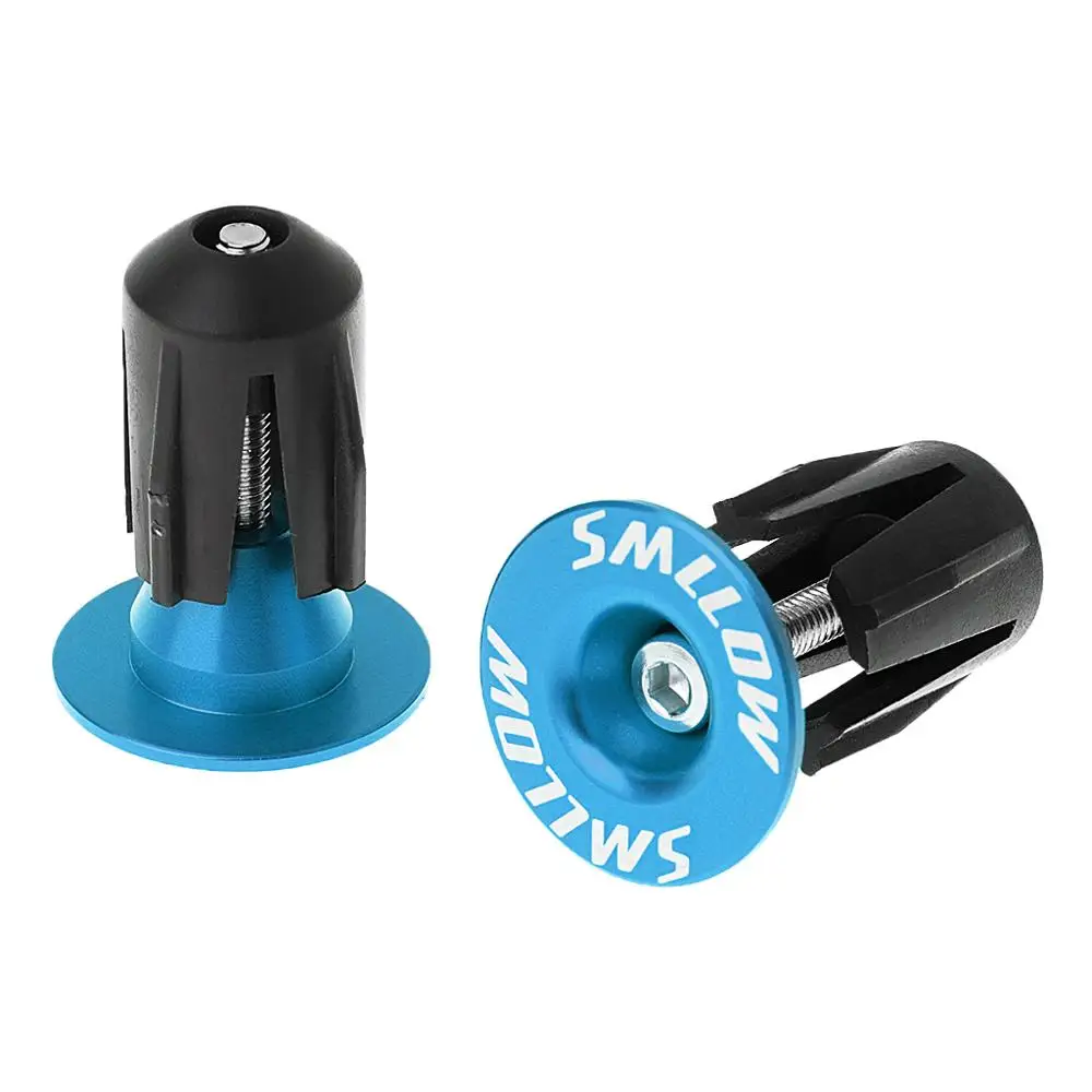 2Pcs Bike Bar End Plugs Aluminum Road Bicycle Grip Handlebar Caps MTB Accessory