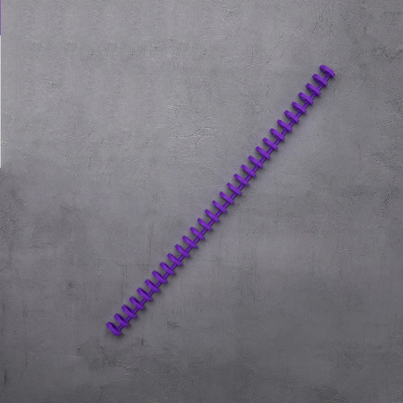 purple 10 шт 10 мм 30 отверстие вкладыш наглазная повязка пластик А4 свободное кольцо в форме листика скрепляющий зажим Съемная свободная защелка лепесток B5 связывающие кольца - Цвет: purple