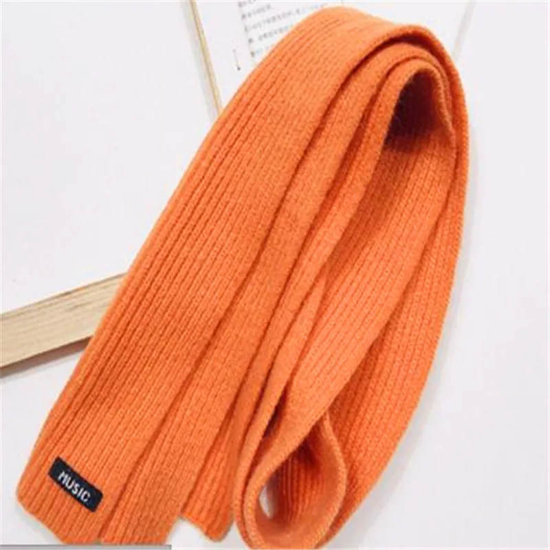 Детский шарф, зимний шерстяной вязаный шарф для девочек, Осенний красивый детский шарф в Корейском стиле на осень и зиму, BKX003 - Цвет: BKX003-orange