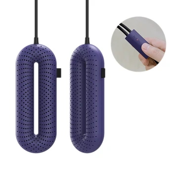 

Newest Portable Household Electric Disinfection Shoes Dryer UV Constant Temperature Drying Deodorization-Purple Timing US Plug