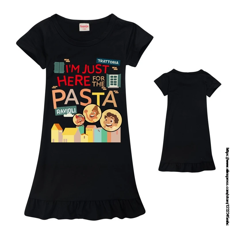 Abiti Per Neonate Abiti Estivi Manica Volante Cartone Animato Nuovo Film Abiti Luca Abito In Cotone Abiti Per Bambini Per Neonate