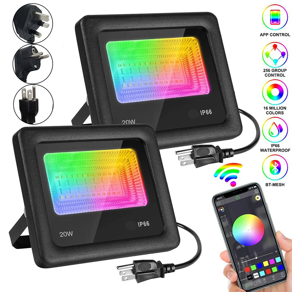 Bluetooth RGB светодиодный Потолочные светильники на открытом воздухе