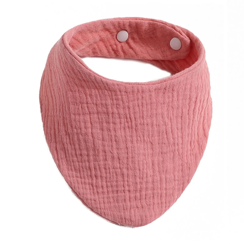 Bavoir en gaze de coton pour bébé, ajustable, Triangle, serviette pour nouveau-né, pour garçon, écharpe en tissu, cadeau de fête prénatale