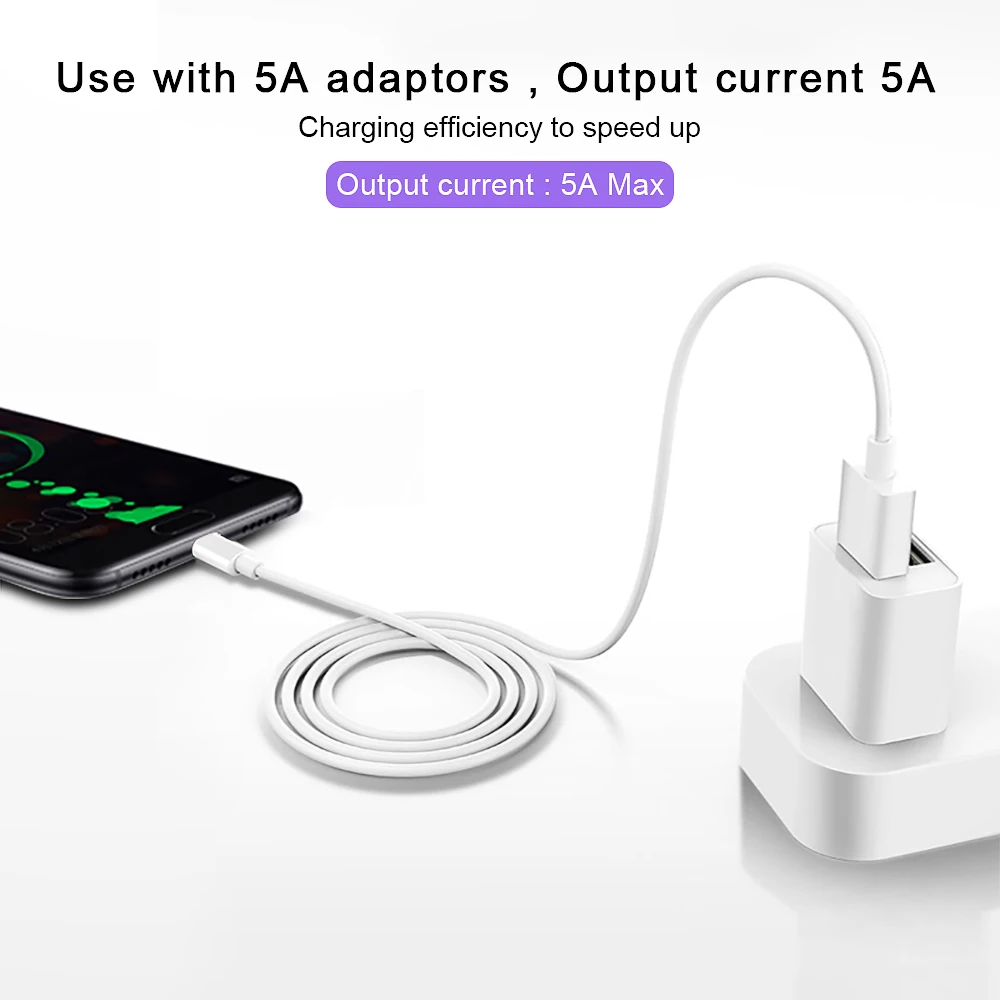 Obobix type-C кабель для huawei P30 P20 Pro Супер зарядка Универсальный USB C type-C кабель для зарядки мобильного телефона для huawei mate 20 10