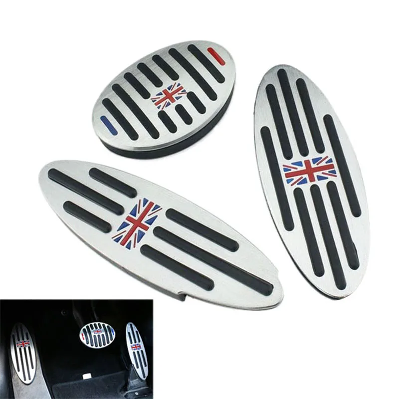 

Aluminum Alloy Car Fuel Clutch Brake Foot Pedal Sticker for BMW Mini Cooper JCW S R55 R56 R60 R61 F54 F55
