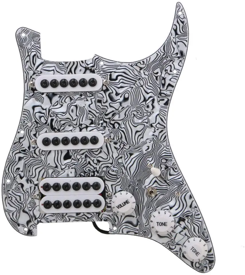 3-х слойный SSH загружено Встроенный кабель Humbucker накладку набор для FD ST Электрогитары