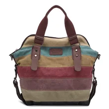 Логотип стиль полоски Для женщин сумка, сумка на плечо, сумка для Для женщин Повседневное Наплечная Сумка брезентовый мешок сумка из узорчатой ткани напрямую от производителя продажи F