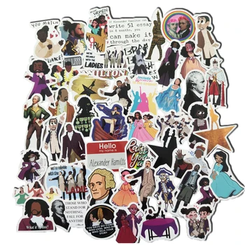 

50pcs Alexander Hamilton Sticker Musical Broadway Celebrity Waterproof Motorcycle Car Styling Accessories Stickers
