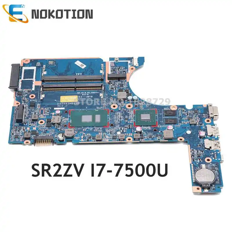 NOKOTION 907715-601 907715-001 DA0X83MB6H0 для ноутбука HP 450 G4 материнская плата SR2ZV I7-7500U CPU 930MX 2G GPU |