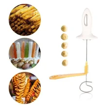 Картофель Торнадо слайсер ручной резак спиральный чип кухня приготовление пищи Жарка производитель DIY товары для домашнего сада