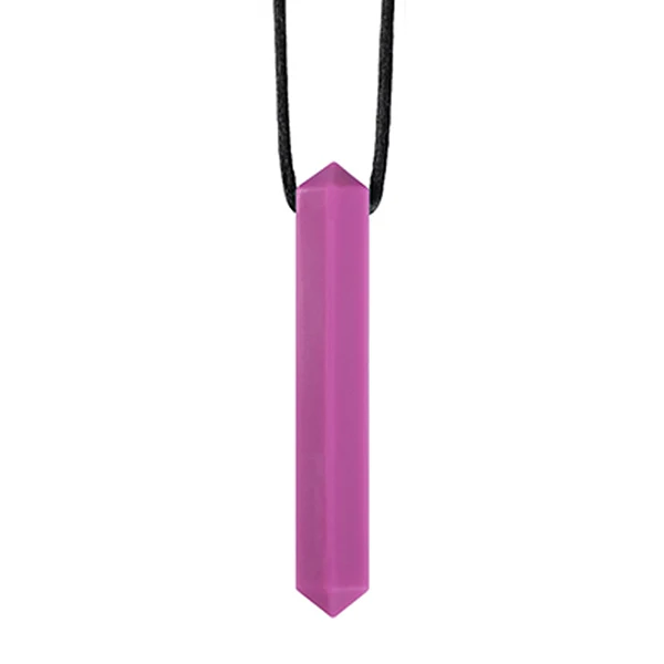 7 Sensory Crayon Teether Ожерелье Лучшие инструменты для аутизма и прорезывания зубов детские силиконовые жевательные игрушки для жевания кулон для мальчиков и девочек - Цвет: 7