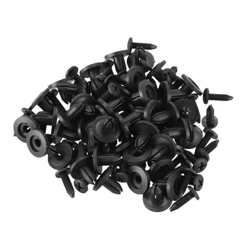 

50pcs 6mm Plastic Push Type Rivet Bumper Pin Clips