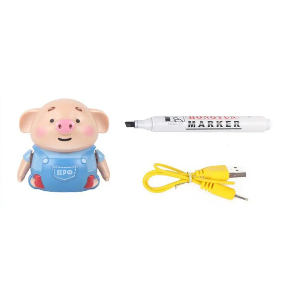 

Mini Electrict Cute Pig Robot Pen Inductive Remote Radio Vehicle with Light Music Education Toy improve creativity imagination