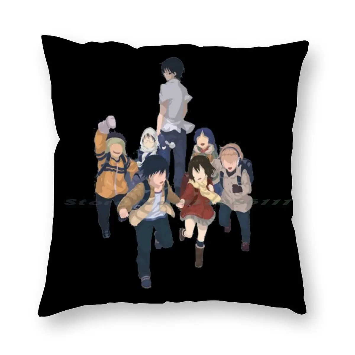 Boku Dake , Erased Anime Pillow Case Throw Pillow Cover Cotton Linen Flax Erased  Anime Boku Dake Ga Inai Machi Chara Hinatsuki - AliExpress