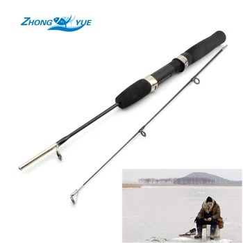 

Promotion! 2pcs 80cm lce Fishing Spinning Rod Carbon Fiber Feeder Fishing Rods Winter Fishing Tackle Free shipping