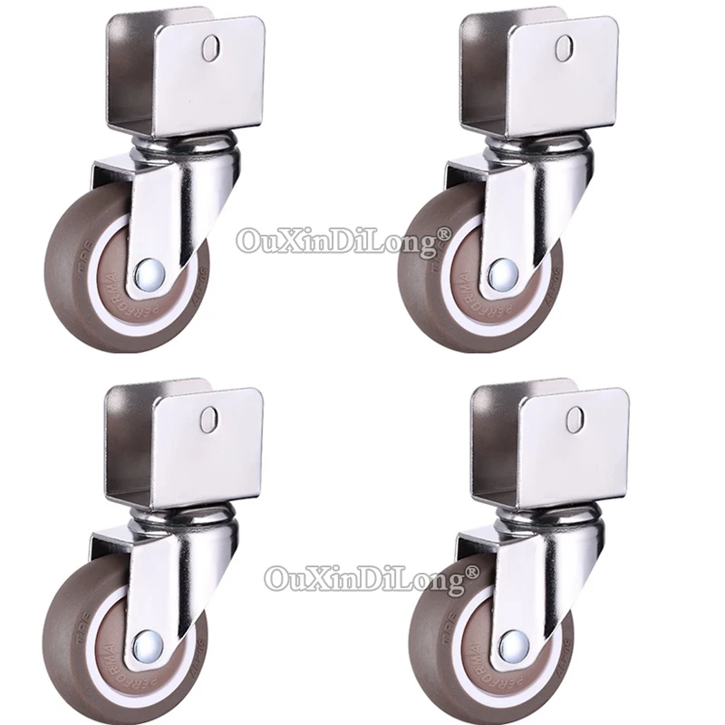 4 Uds 2 pulgadas ruedas cuna/cama de bebé ruedas con ruedas de freno  giratorio de goma ruedas para muebles Hardware para 16/18/20/22/25mm GF683  - AliExpress