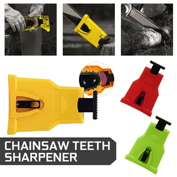

Teeth Sharpener Saw Chain Sharpener Bar-Mounted Fast Grinding Electric Power Chainsaw Chain Sharpener Woodworking Tools