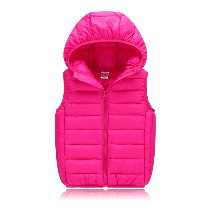 Girls Boys Hooded Vests Children's Down Cotton Coat Autumn Winter Baby Kids Waistcoat Outerwear Clothing Infant Warm Jacket For children vest