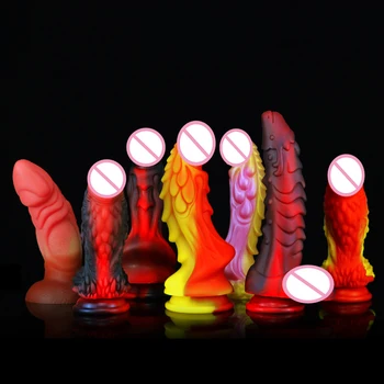2022 Silicone Dildos for Women Adult Sex Toys Realistic Dildo with Suction Cup Thick Huge Dildo Females Masturbation Penis 1