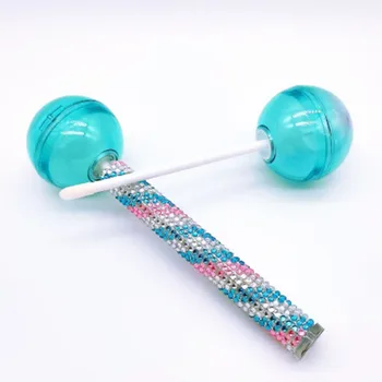 

Pink Blue Lollipop Shape Lip Gloss Tube Refillable Empty Lip Palm Container DIY Bottles Makeup Container With Creative Brush