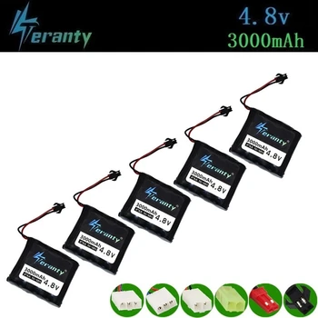 

Upgrade 4.8v 3000mah Rechargeable Battery For Rc toys Cars Tanks Robots Boats Guns 2400MAH Ni-MH AA 4.8v NiMH Battery Pack 5Pcs