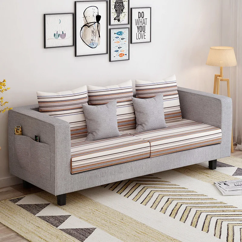 

Sofa Small Apartment Multi-functional Fabric Sofa Modern Minimalist Small Sofa Simplicity Sofa Living Room Bedroom Sofa
