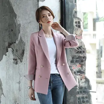 

S-5XL Suit Jacket Female Casual Slim Oversize Women Blazer Jacket Elegant Office Ladies Blazer Coat Plus Size Blazer Women Q2287